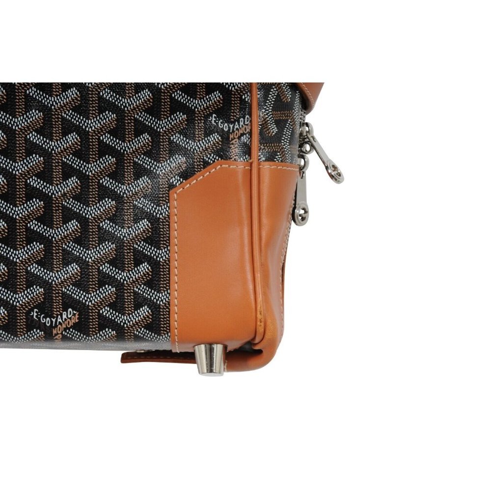 Goyard Porte Habit Garment Bag Black Brown Leather Travel Carry On Crossbody - Picture 8 of 16
